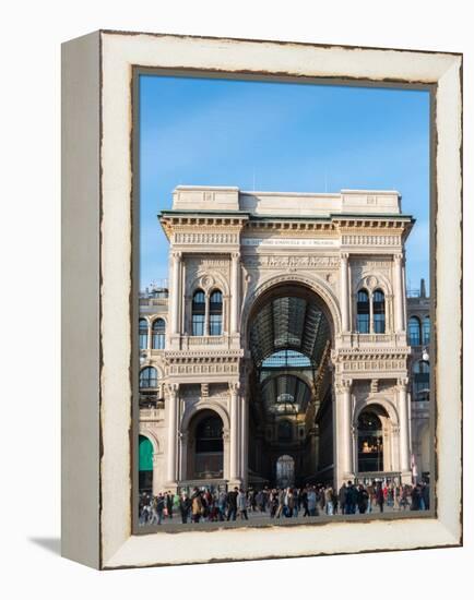 Galleria Vittorio Emanuelle II in Milan, Lombardy, Italy, Europe-Alexandre Rotenberg-Framed Premier Image Canvas