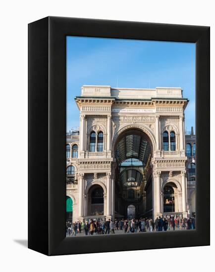 Galleria Vittorio Emanuelle II in Milan, Lombardy, Italy, Europe-Alexandre Rotenberg-Framed Premier Image Canvas
