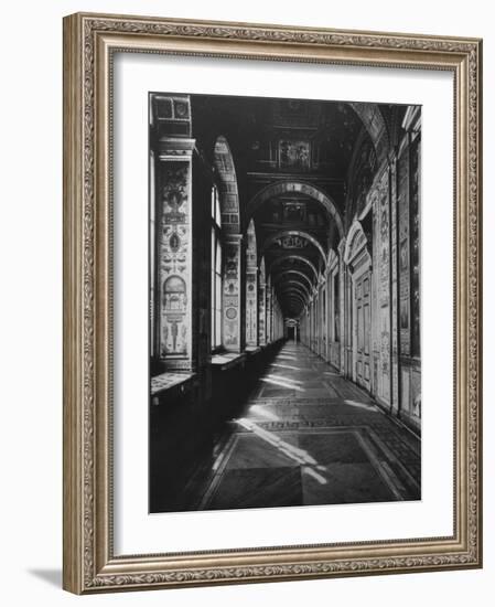 Gallery at the Hermitage Replicating the Vatican Loggia-Dmitri Kessel-Framed Photographic Print