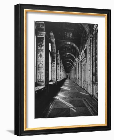 Gallery at the Hermitage Replicating the Vatican Loggia-Dmitri Kessel-Framed Photographic Print