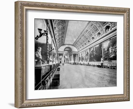 Gallery of Battles, Versailles, France, 1893-John L Stoddard-Framed Giclee Print