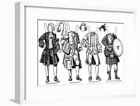 'Gallery of Historic Costume: What People Wore in Early Georgian Days', c1934-Unknown-Framed Giclee Print