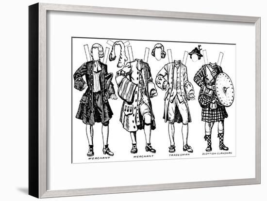 'Gallery of Historic Costume: What People Wore in Early Georgian Days', c1934-Unknown-Framed Giclee Print