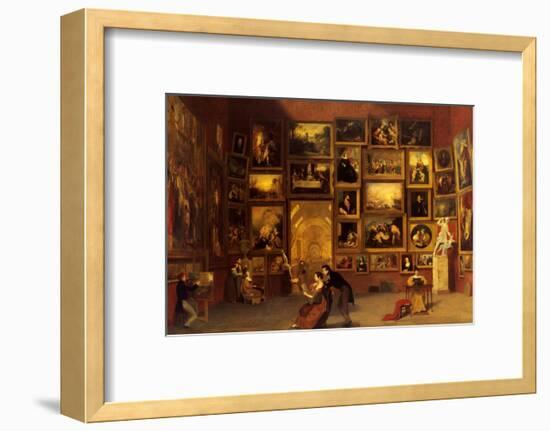 Gallery of the Louvre, 1831-33-Samuel Finley Breese Morse-Framed Art Print