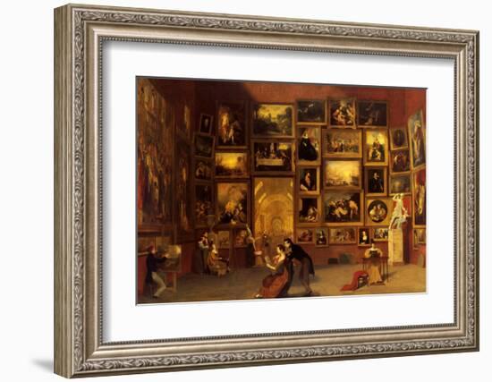 Gallery of the Louvre, 1831-33-Samuel Finley Breese Morse-Framed Art Print