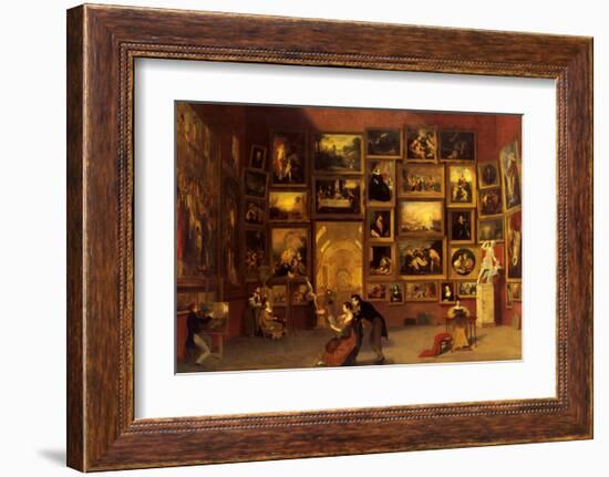 Gallery of the Louvre, 1831-33-Samuel Finley Breese Morse-Framed Art Print