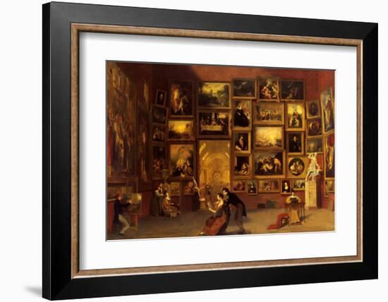 Gallery of the Louvre, 1831-33-Samuel Finley Breese Morse-Framed Art Print