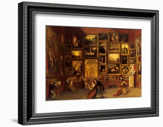 Gallery of the Louvre, 1831-33-Samuel Finley Breese Morse-Framed Art Print