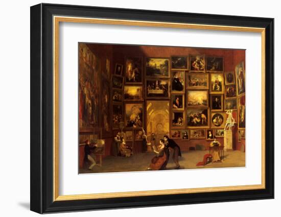 Gallery of the Louvre, 1831-33-Samuel Finley Breese Morse-Framed Art Print