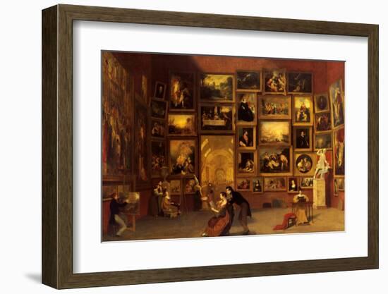 Gallery of the Louvre, 1831-33-Samuel Finley Breese Morse-Framed Art Print