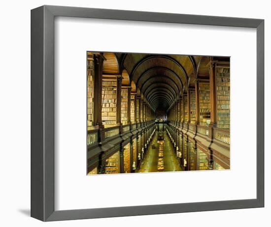 Gallery of the Old Library, Trinity College, Dublin, County Dublin, Eire (Ireland)-Bruno Barbier-Framed Photographic Print