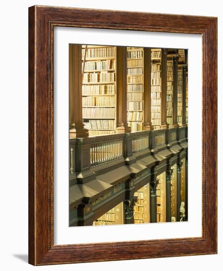 Gallery of the Old Library, Trinity College, Dublin, County Dublin, Eire (Ireland)-Bruno Barbier-Framed Photographic Print