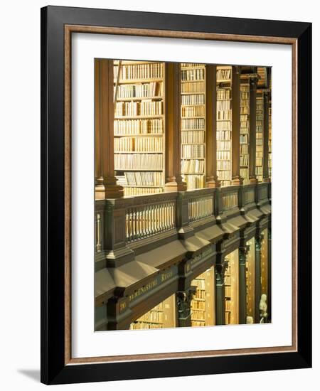 Gallery of the Old Library, Trinity College, Dublin, County Dublin, Eire (Ireland)-Bruno Barbier-Framed Photographic Print