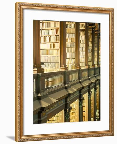 Gallery of the Old Library, Trinity College, Dublin, County Dublin, Eire (Ireland)-Bruno Barbier-Framed Photographic Print