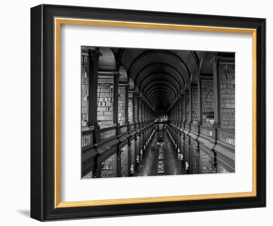 Gallery of the Old Library, Trinity College, Dublin, County Dublin, Eire (Ireland)-Bruno Barbier-Framed Photographic Print