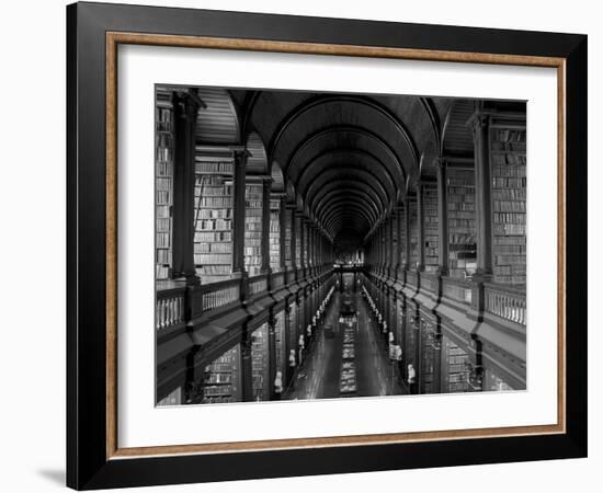 Gallery of the Old Library, Trinity College, Dublin, County Dublin, Eire (Ireland)-Bruno Barbier-Framed Photographic Print