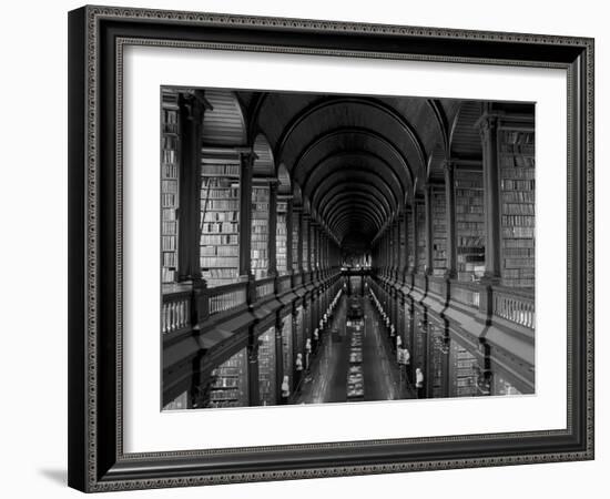 Gallery of the Old Library, Trinity College, Dublin, County Dublin, Eire (Ireland)-Bruno Barbier-Framed Photographic Print