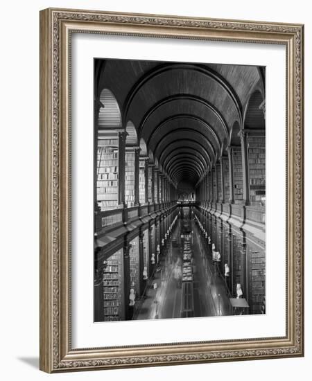 Gallery of the Old Library, Trinity College, Dublin, County Dublin, Eire (Ireland)-Bruno Barbier-Framed Photographic Print