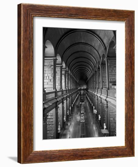 Gallery of the Old Library, Trinity College, Dublin, County Dublin, Eire (Ireland)-Bruno Barbier-Framed Photographic Print