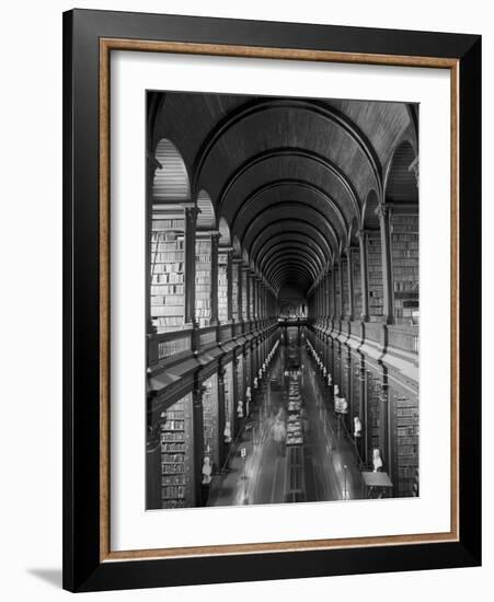 Gallery of the Old Library, Trinity College, Dublin, County Dublin, Eire (Ireland)-Bruno Barbier-Framed Photographic Print