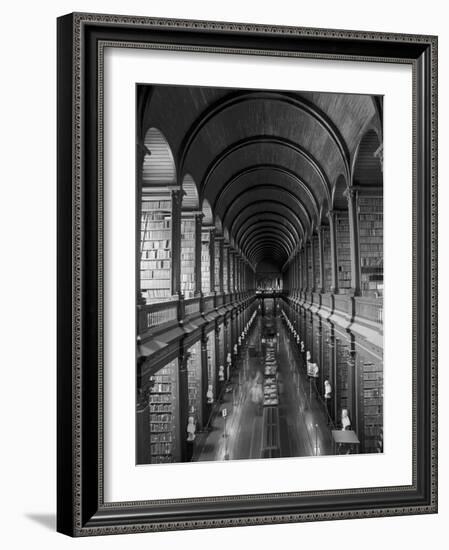 Gallery of the Old Library, Trinity College, Dublin, County Dublin, Eire (Ireland)-Bruno Barbier-Framed Photographic Print