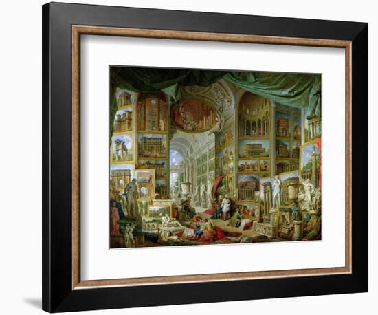 Gallery of Views of Ancient Rome, 1758-Giovanni Paolo Pannini-Framed Giclee Print