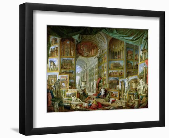 Gallery of Views of Ancient Rome, 1758-Giovanni Paolo Pannini-Framed Giclee Print