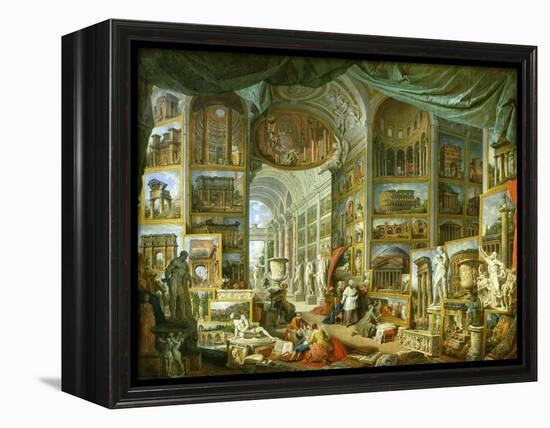 Gallery of Views of Ancient Rome, 1758-Giovanni Paolo Pannini-Framed Premier Image Canvas