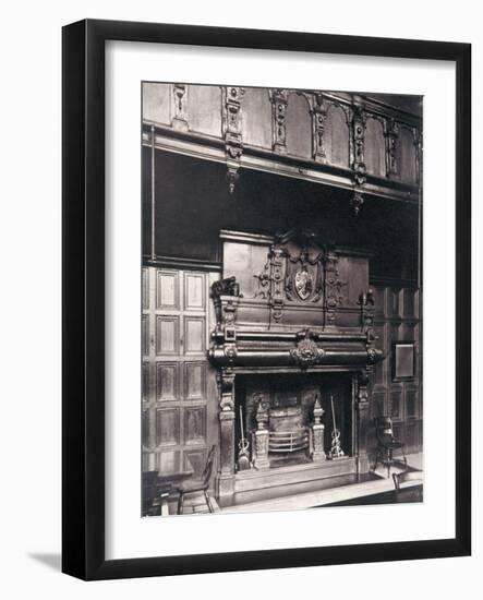 Gallery over the Chimney Piece in the Great Hall of Charterhouse, Finsbury, London, 1880-Henry Dixon-Framed Giclee Print