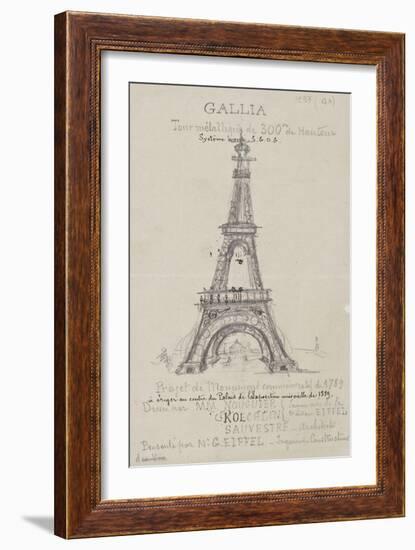 Gallia : projet de monument commémoratif de 1789-Stephen Sauvestre-Framed Giclee Print