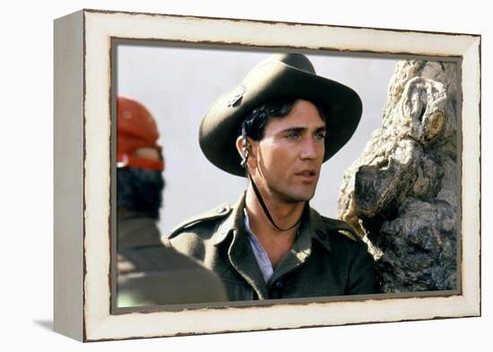 GALLIPOLI, 1981 directed by PETER WEIR On the set, Mel Gibson (photo)-null-Framed Stretched Canvas