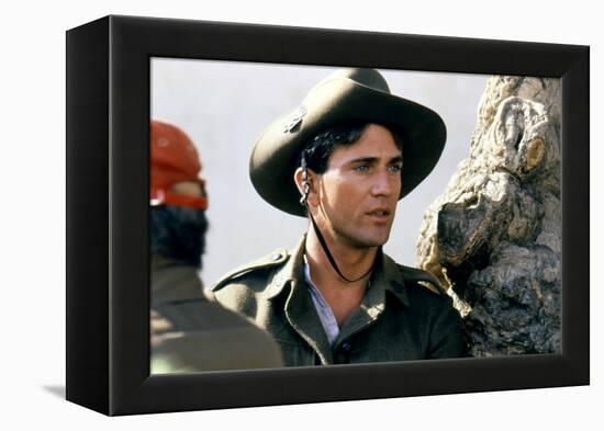 GALLIPOLI, 1981 directed by PETER WEIR On the set, Mel Gibson (photo)-null-Framed Stretched Canvas