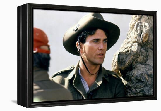 GALLIPOLI, 1981 directed by PETER WEIR On the set, Mel Gibson (photo)-null-Framed Stretched Canvas