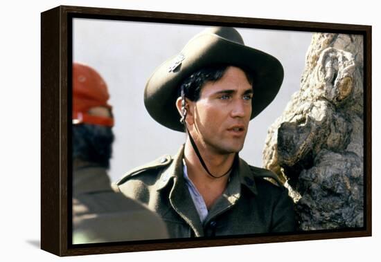 GALLIPOLI, 1981 directed by PETER WEIR On the set, Mel Gibson (photo)-null-Framed Stretched Canvas