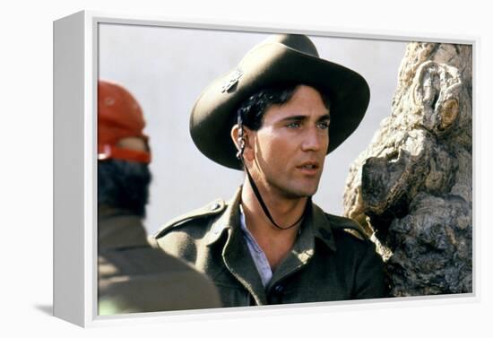 GALLIPOLI, 1981 directed by PETER WEIR On the set, Mel Gibson (photo)-null-Framed Stretched Canvas