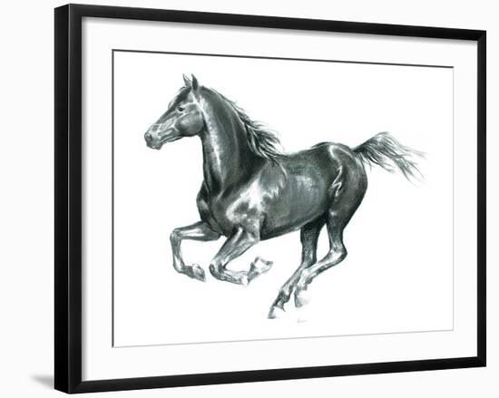 Gallop Black-Deborah Pearce-Framed Giclee Print