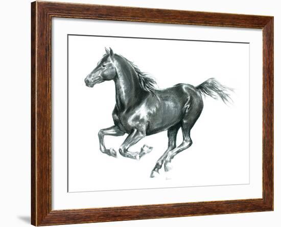 Gallop Black-Deborah Pearce-Framed Giclee Print