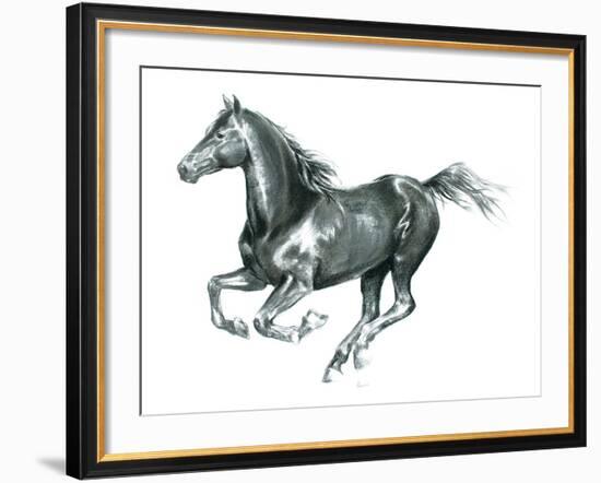 Gallop Black-Deborah Pearce-Framed Giclee Print