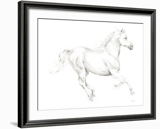 Gallop White-Deborah Pearce-Framed Giclee Print