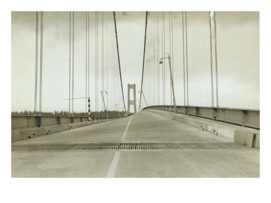 Galloping Gertie The Tacoma Narrows Bridge 1940 Giclee Print Art Com