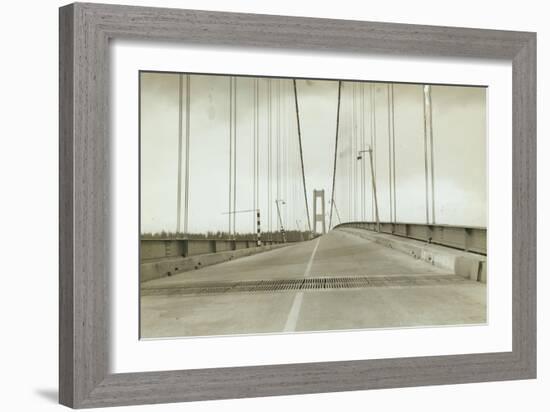 Galloping Gertie: The Tacoma Narrows Bridge, 1940-null-Framed Giclee Print