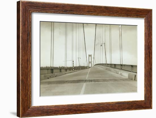 Galloping Gertie: The Tacoma Narrows Bridge, 1940-null-Framed Giclee Print