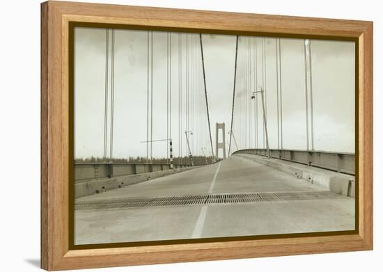 Galloping Gertie: The Tacoma Narrows Bridge, 1940-null-Framed Premier Image Canvas