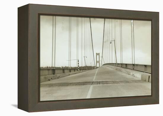 Galloping Gertie: The Tacoma Narrows Bridge, 1940-null-Framed Premier Image Canvas