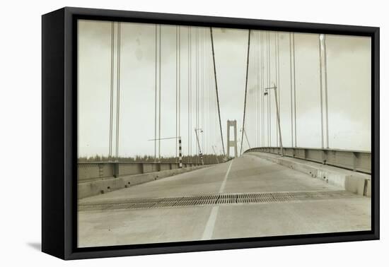 Galloping Gertie: The Tacoma Narrows Bridge, 1940-null-Framed Premier Image Canvas