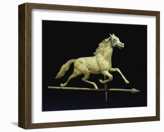 Galloping Horse Weathervane, Circa 1890-John Bachman-Framed Giclee Print