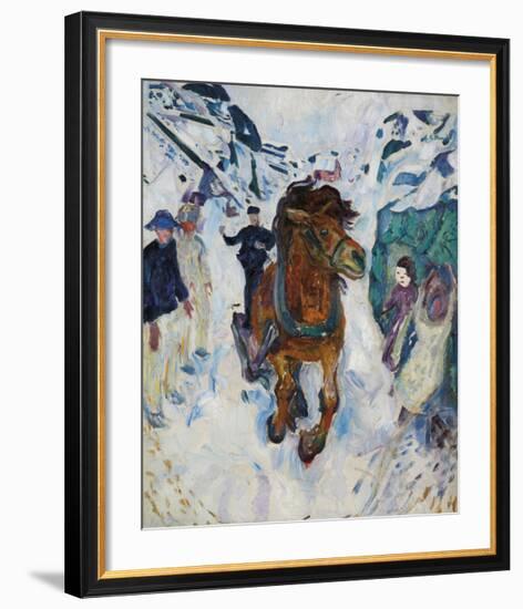 Galloping Horse-Edvard Munch-Framed Premium Giclee Print