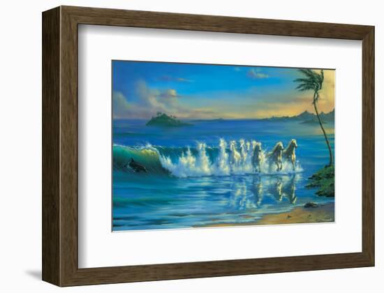 Galloping Waves-Jim Warren-Framed Premium Giclee Print