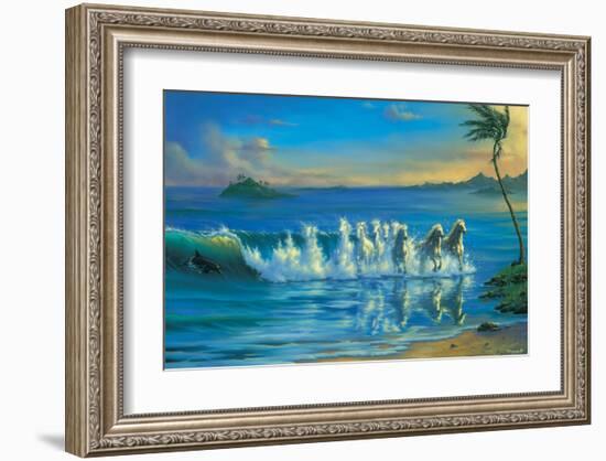 Galloping Waves-Jim Warren-Framed Art Print