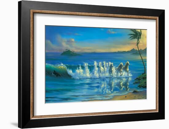 Galloping Waves-Jim Warren-Framed Art Print